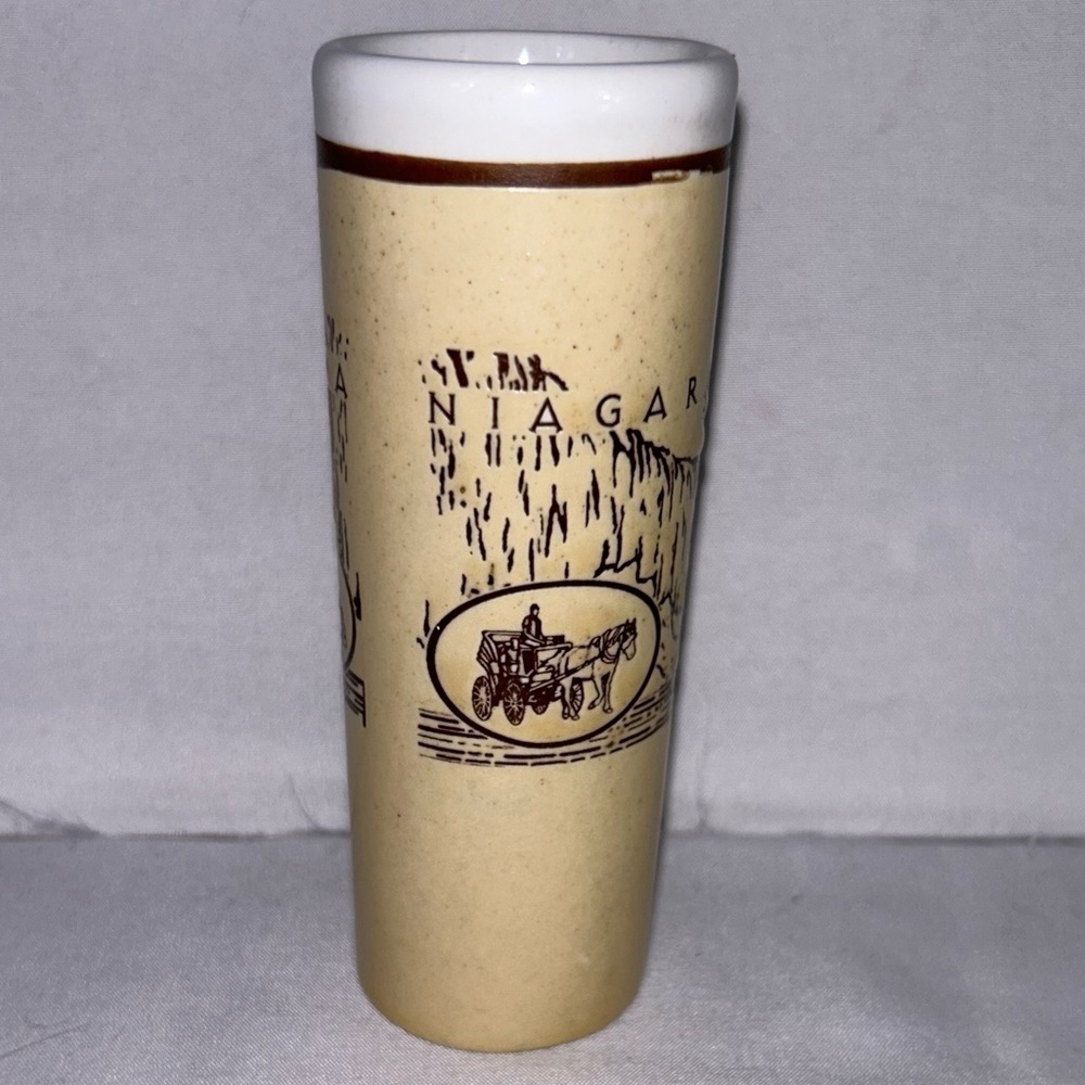 Shot Glass Niagara Falls, Canada Vintage Souvenir Double Tall Shot Glass